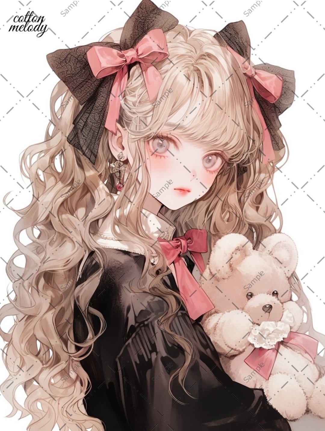 original sticker no.954A 人物贴纸 原创贴纸 人物贴纸 女孩贴纸 原创人物贴纸 - 贴纸 - 纸 