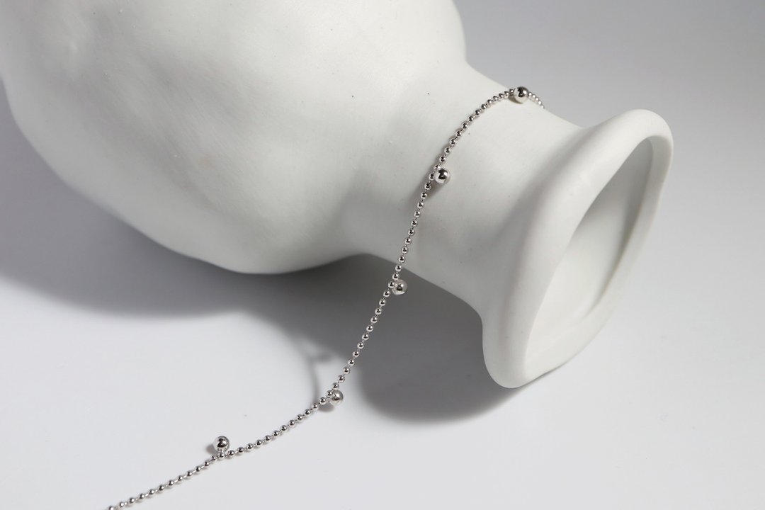 【SALE 换季出清】微小而美好。纯银手链 - 手链/手环 - 纯银 银色