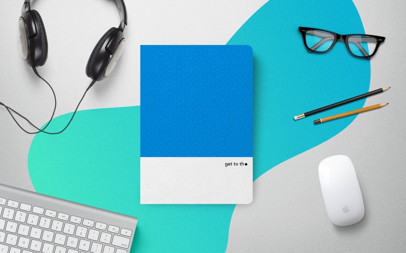 get to the point - 全平展开裸线装笔记本 - 宇宙蓝 - 笔记本/手帐 - 纸 蓝色