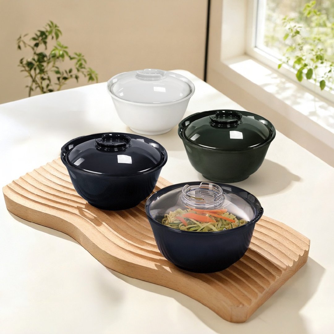 【哩皿生活】洁晶面碗礼盒 泡面碗 沙拉碗 井饭 汤碗 - 碗 - 塑料 