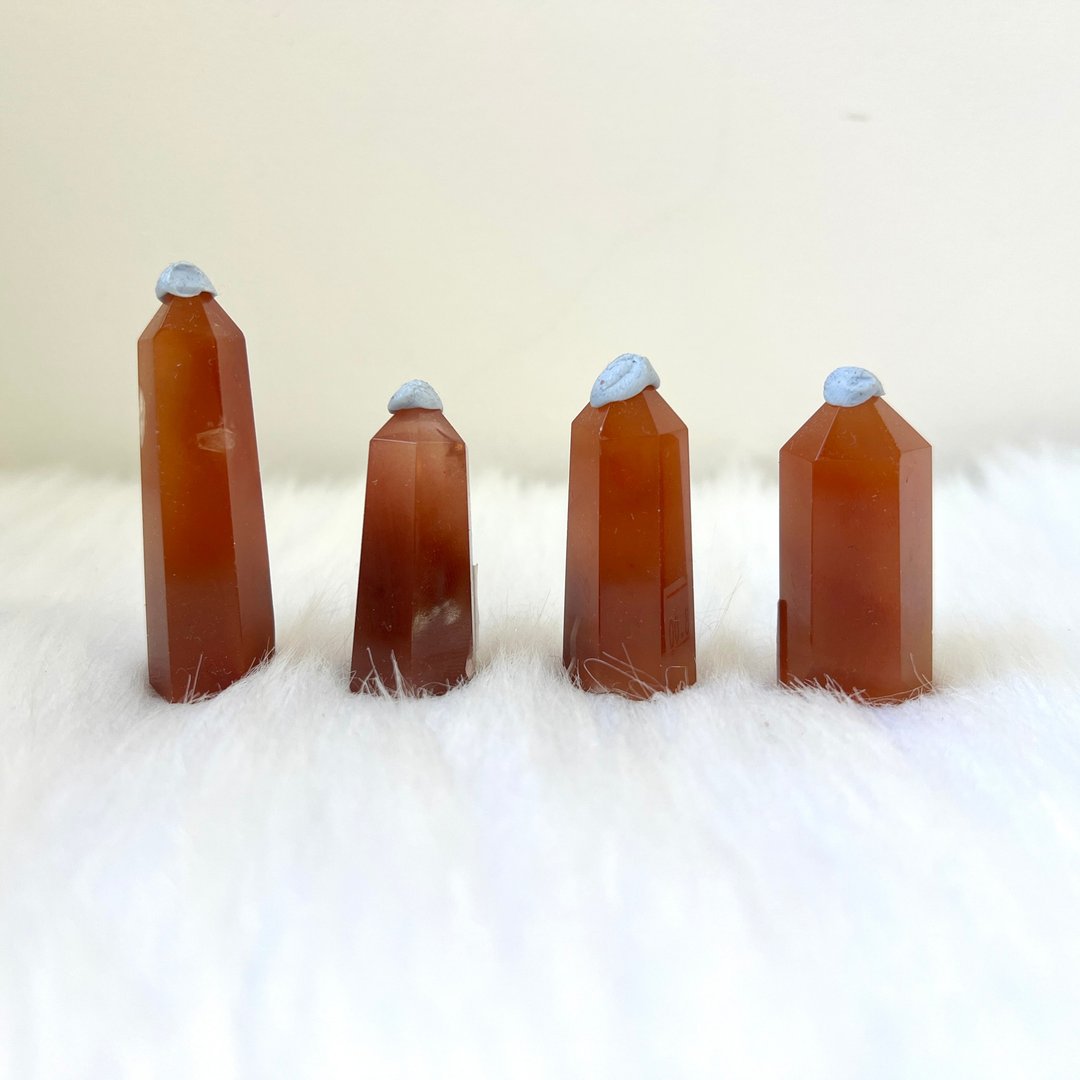 红兔毛柱 | 水晶 | 水晶柱 | 水晶摆件 - 摆饰 - 水晶 红色