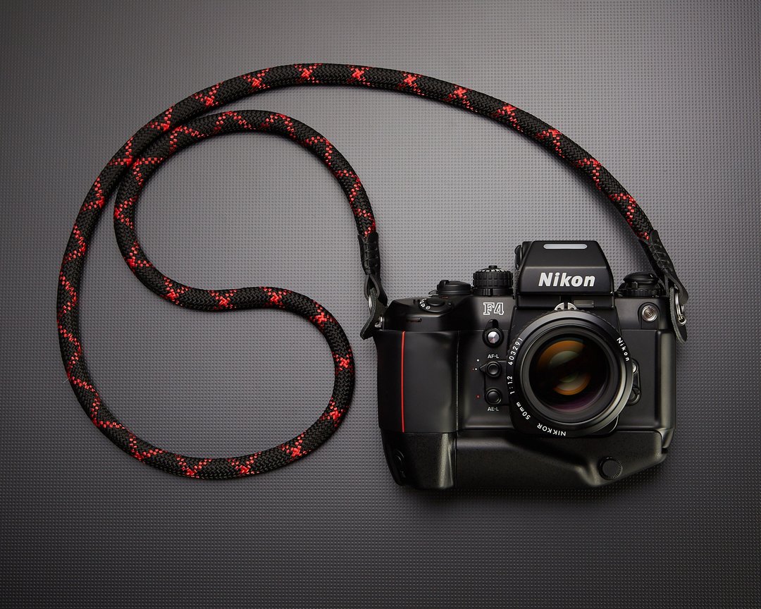 11mm Climbing Rope Camera strap (Lava Python) - 相机背带/脚架 - 尼龙 黑色
