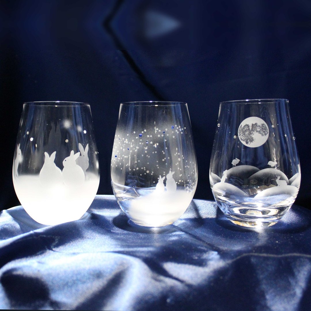 Rabbit glass 3-piece set - 玻璃杯 - 玻璃 透明