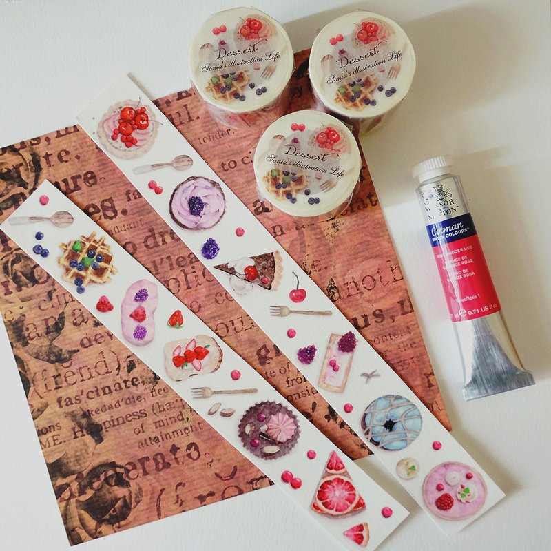 dessert纸胶带 (3cm) - 纸胶带 - 纸 