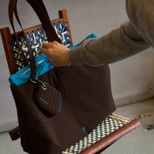 Stan&Co 单肩包/防泼水大容量托特包/内含水壶袋/A-Z字母可选