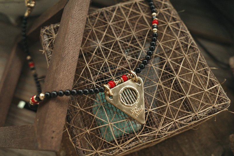 矿石系列-吉他响孔项链 - 项链 - 铜/黄铜 金色