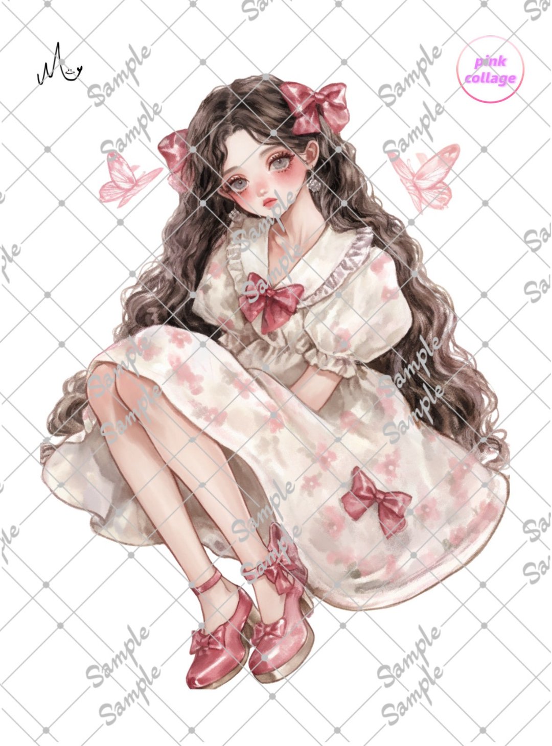 原创角色贴纸限量粉红系列，至9月10日 - 贴纸 - 纸 