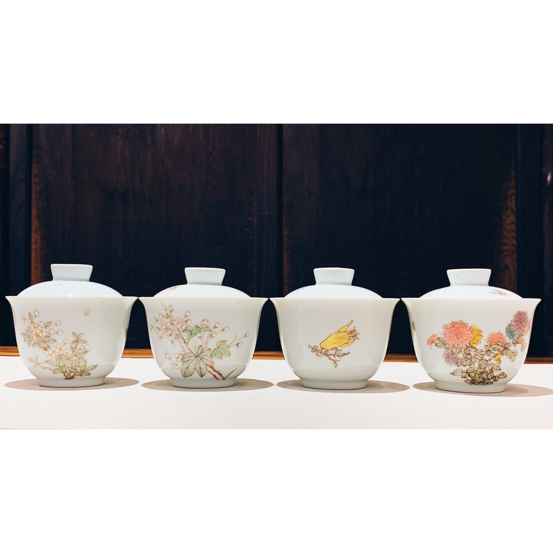 不言美器 釉中彩 盖杯 - 茶具/茶杯 - 瓷 