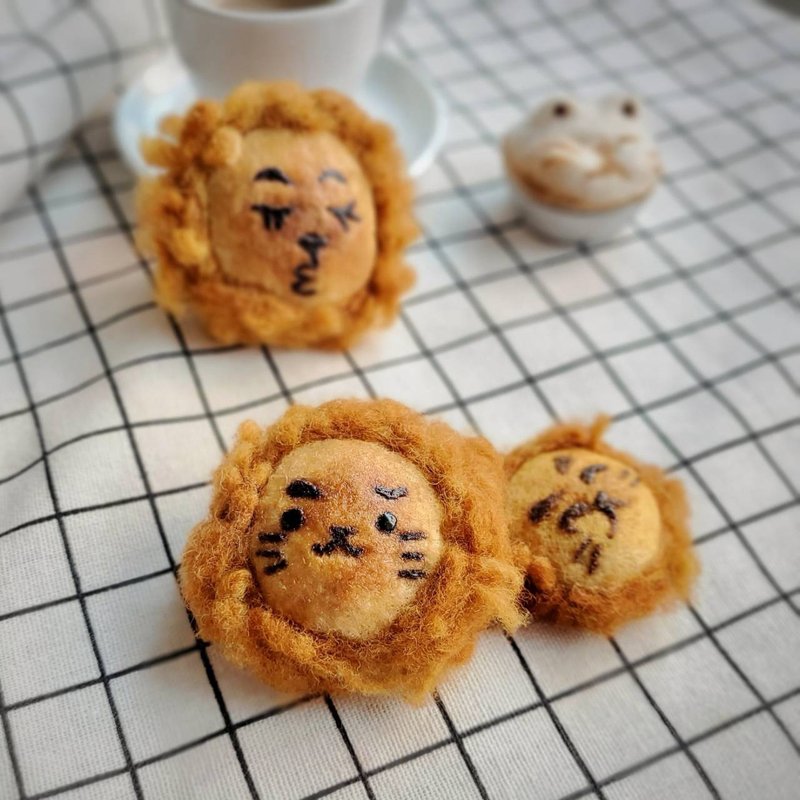 2021年 4月・初级课-松松狮 - 编织/羊毛毡/布艺 - 羊毛 