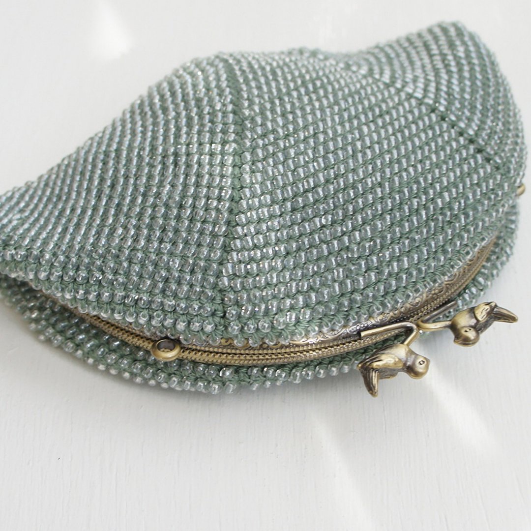 Ba-ba handmade Beads crochet petit-bag No.1383 - 手拿包 - 其他材质 绿色