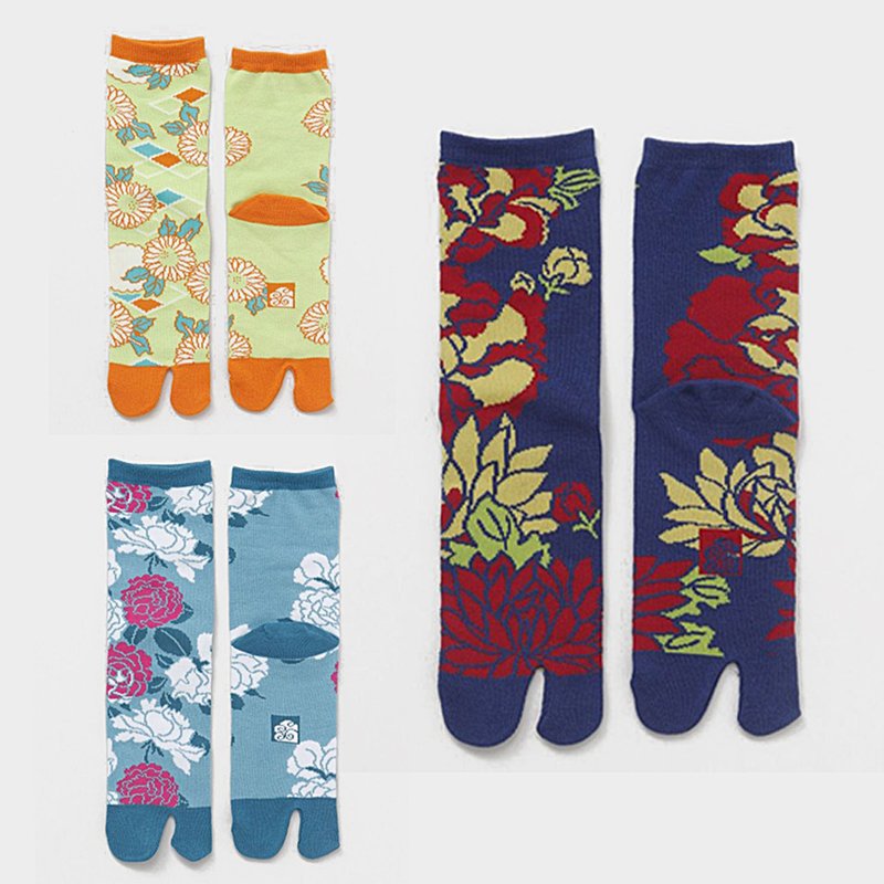 【热门预购】和风温柔花语两趾袜 (3款) (23-25cm)7JKP5136-38 - 袜子 - 其他材质 