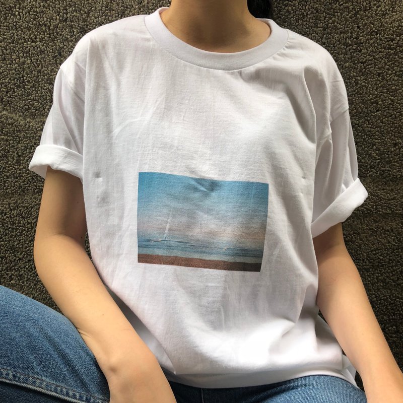brighton/t-shirt 上衣 - 女装 T 恤 - 棉．麻 白色