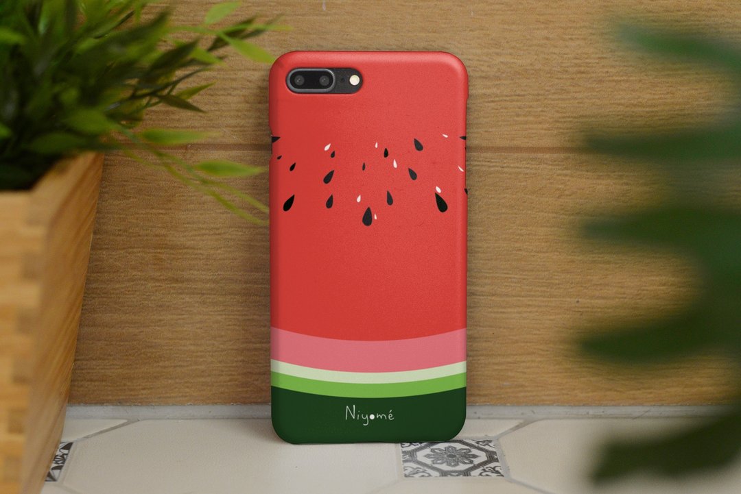 iphone case red watermelon for iphone5s, 6s, 6s plus, 7, 7+, 8, 8+, iphone x - 手机壳/手机套 - 塑料 红色