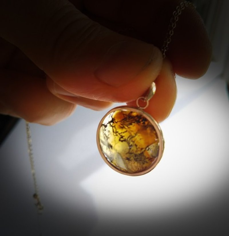 Pinkoi 代购 - K10琥珀项链（树枝状石英） - 项链 - 宝石 