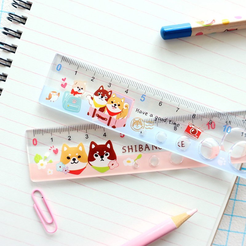 柴之助 / 15cm 洞洞尺 (2 图) - 直尺 15 厘米  SR-91 - 铅笔/自动铅笔 - 塑料 