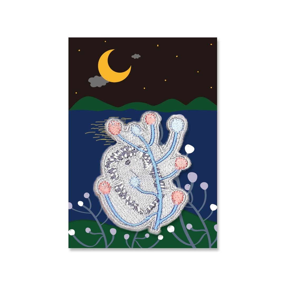 独家设计刺绣胸章(彩色蒲公英)灰丨婚礼小物 开学 - 胸针 - 绣线 灰色