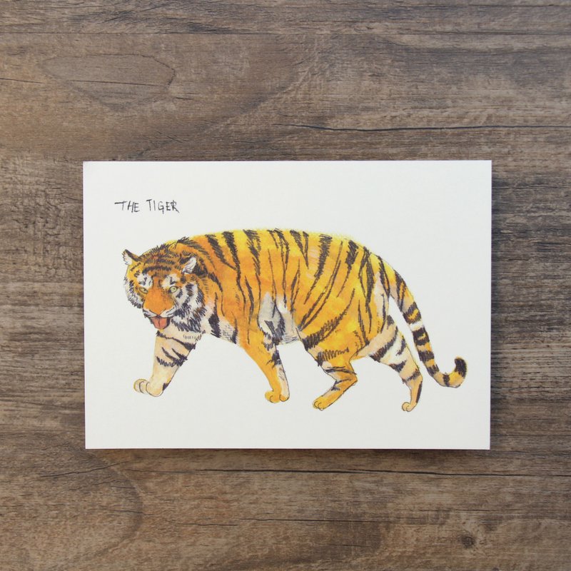 明信片 老虎 - 卡片/明信片 - 纸 黄色