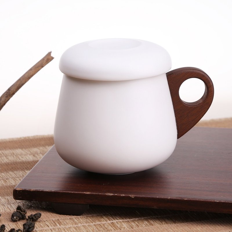 德国红点设计奖|白居易盖滤杯(380ml)-精装 - 茶具/茶杯 - 陶 白色