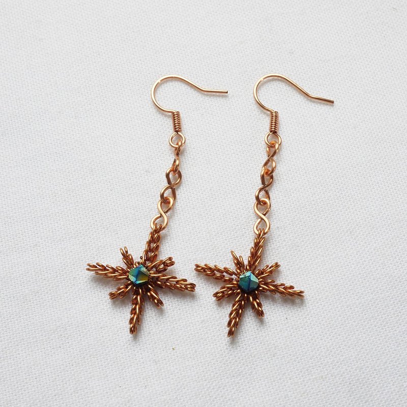 雪花之一 - 耳环/耳夹 - 其他金属 