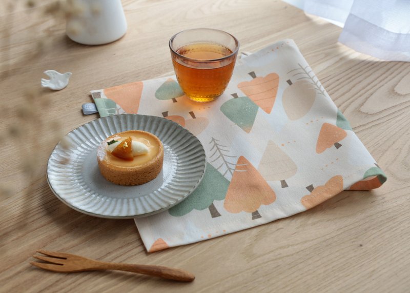 【落羽松-餐垫】防尘垫 / 办公桌垫 - 餐垫/桌巾 - 聚酯纤维 橘色