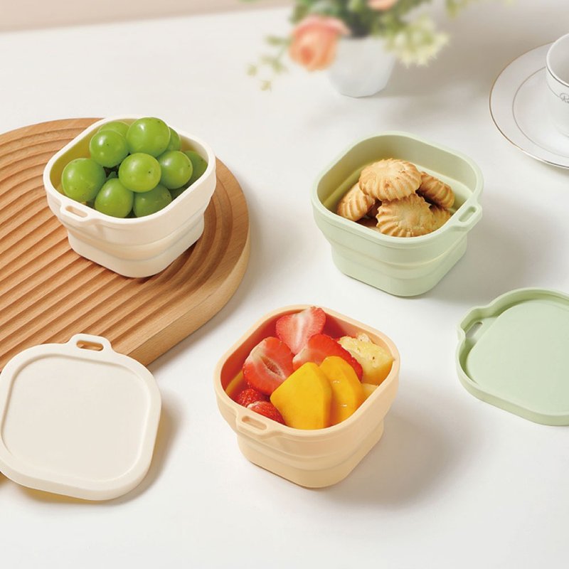 Mindéa 食品级硅胶折叠碗 400ml/750ml/1200ml - 碗 - 硅胶 多色