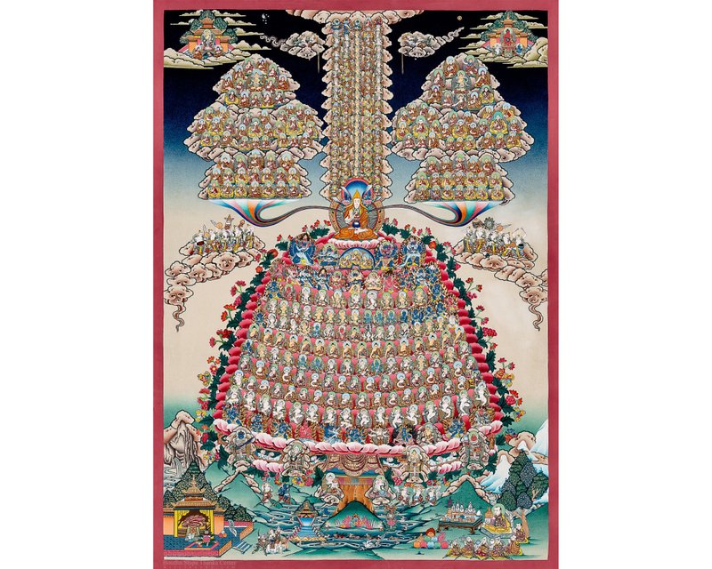 崇巴秋星唐卡：智慧与心灵启蒙 - 墙贴/壁贴 - 其他材质 