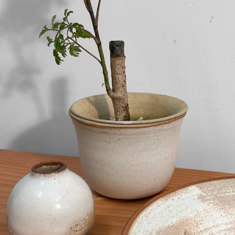 陶瓷花盆 - 花瓶/陶器 - 陶 咖啡色
