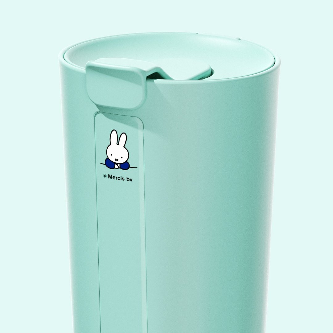 【Pinkoi x miffy】hó-lim 米菲联名款 / 一只 miffy / 岚蓝 - 水瓶/水壶 - 塑料 灰色