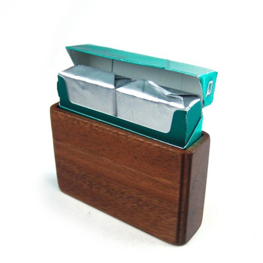 IQOS Heat Sticks case made of wood A - 收纳用品 - 木头 