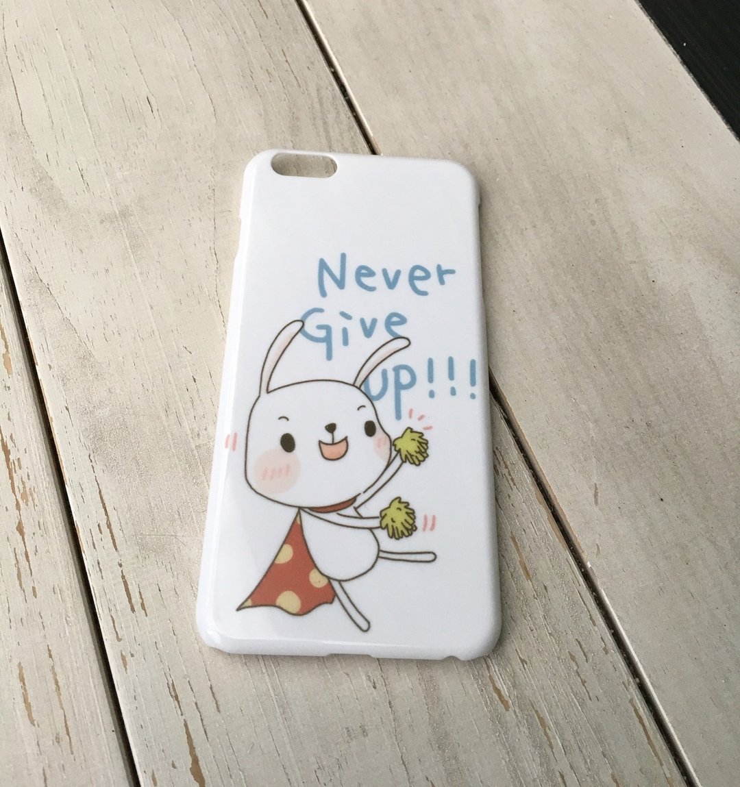 手机壳 / iPhone6 iPhone6+ / Don't Give Up 不要放弃 / 圣诞礼物 - 手机壳/手机套 - 塑料 白色