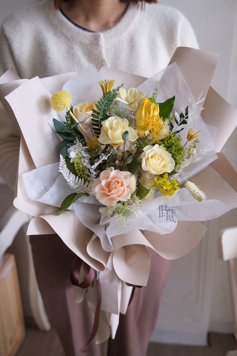 夏日 不凋花花束 永生花束 - 干燥花/捧花 - 植物．花 