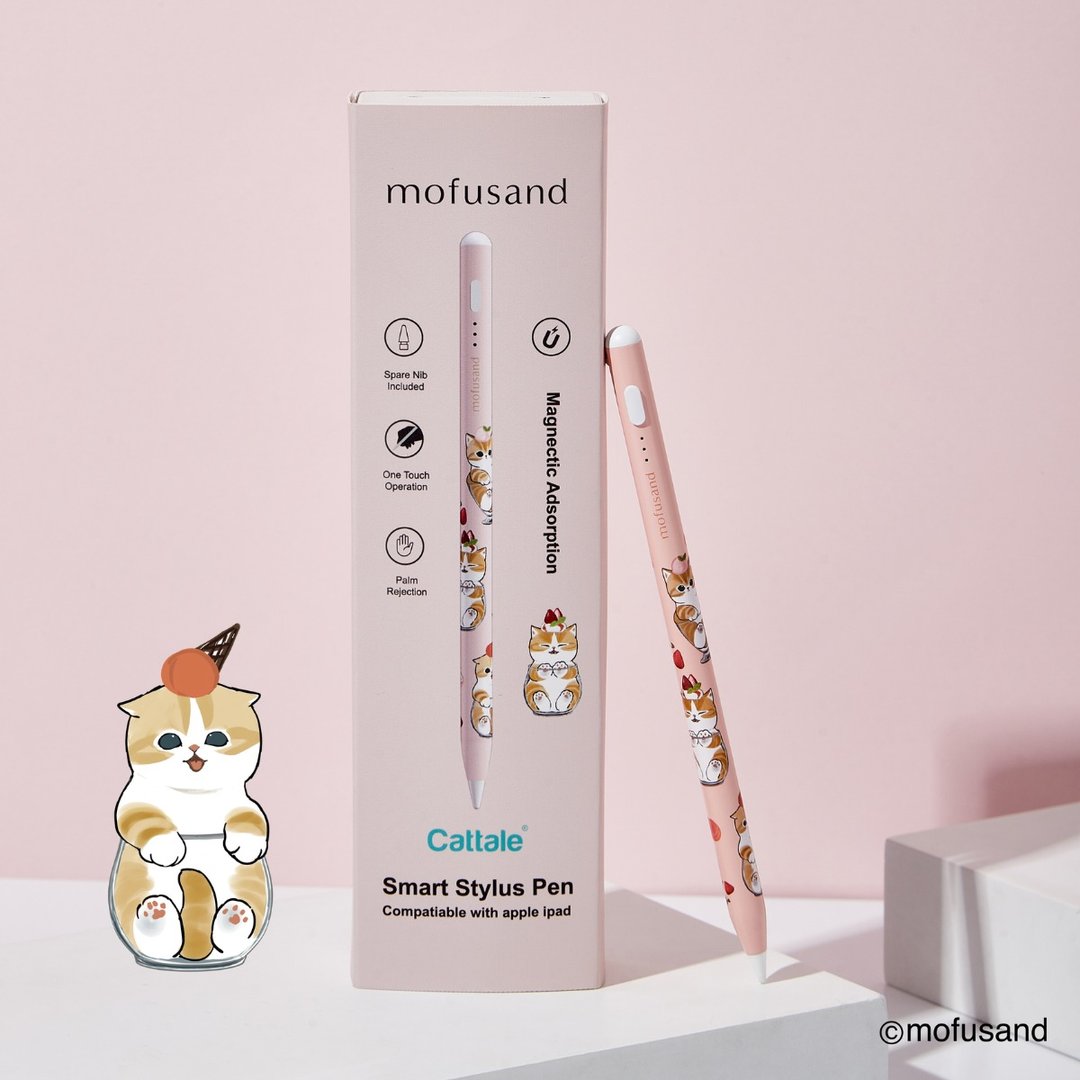 Cattale x Coolean -mofusand磁吸主动式触控笔 (iPad 专用)-甜品 - 数码小物 - 其他金属 粉红色
