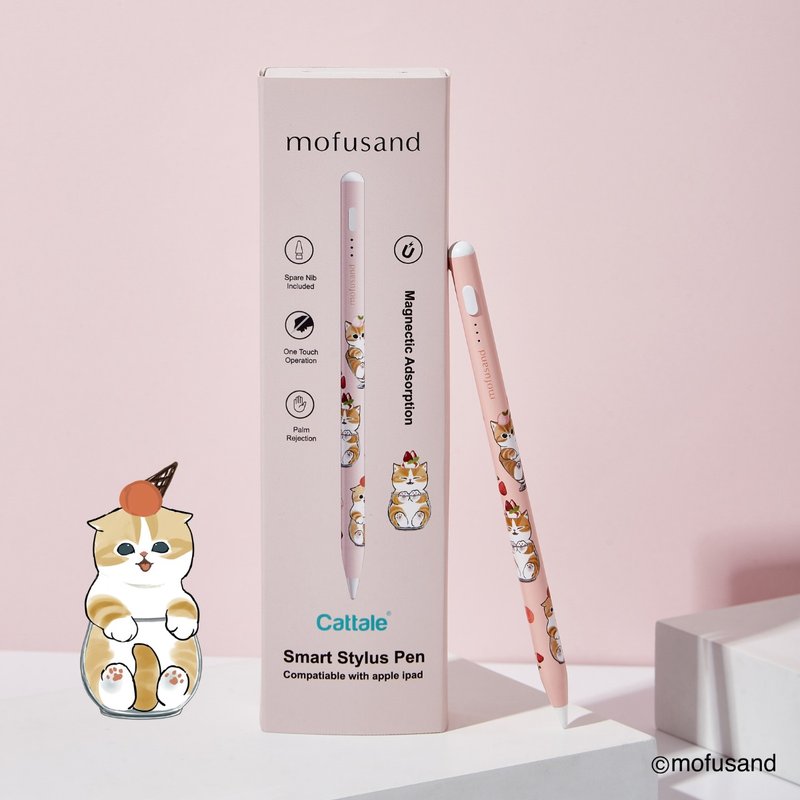 Cattale x Coolean -mofusand磁吸主动式触控笔 (iPad 专用)-甜品 - 数码小物 - 其他金属 粉红色