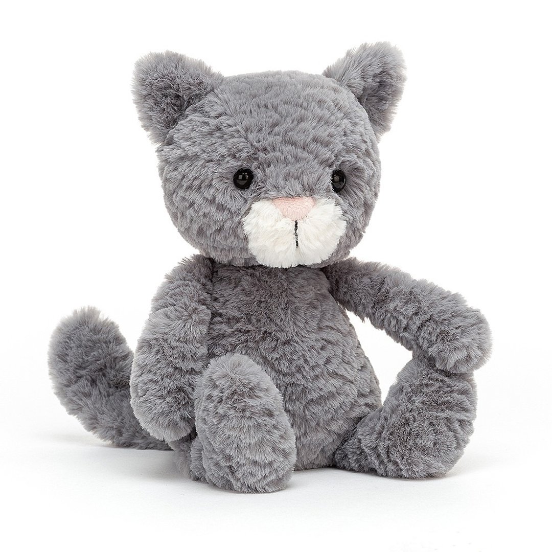 Tumbletuft Kitten 卷卷毛 猫咪 20cm - 玩偶/公仔 - 聚酯纤维 银色