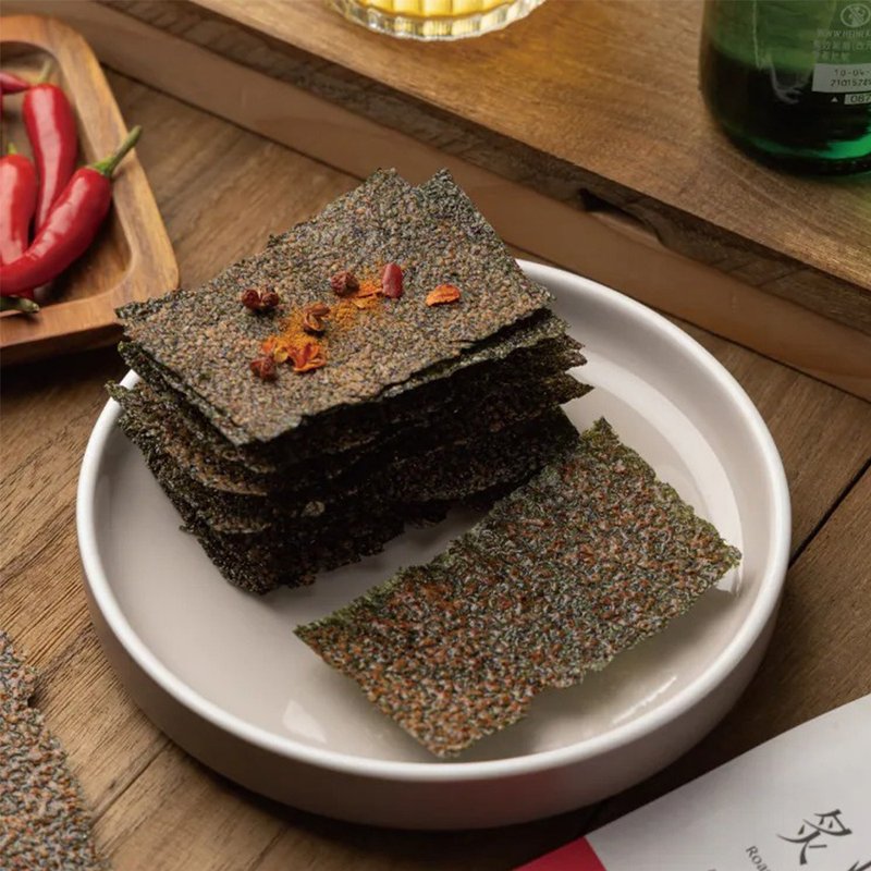 海涛客│炙烧海苔-椒麻风味│小琉球伴手礼 - 零食/点心 - 新鲜食材 白色
