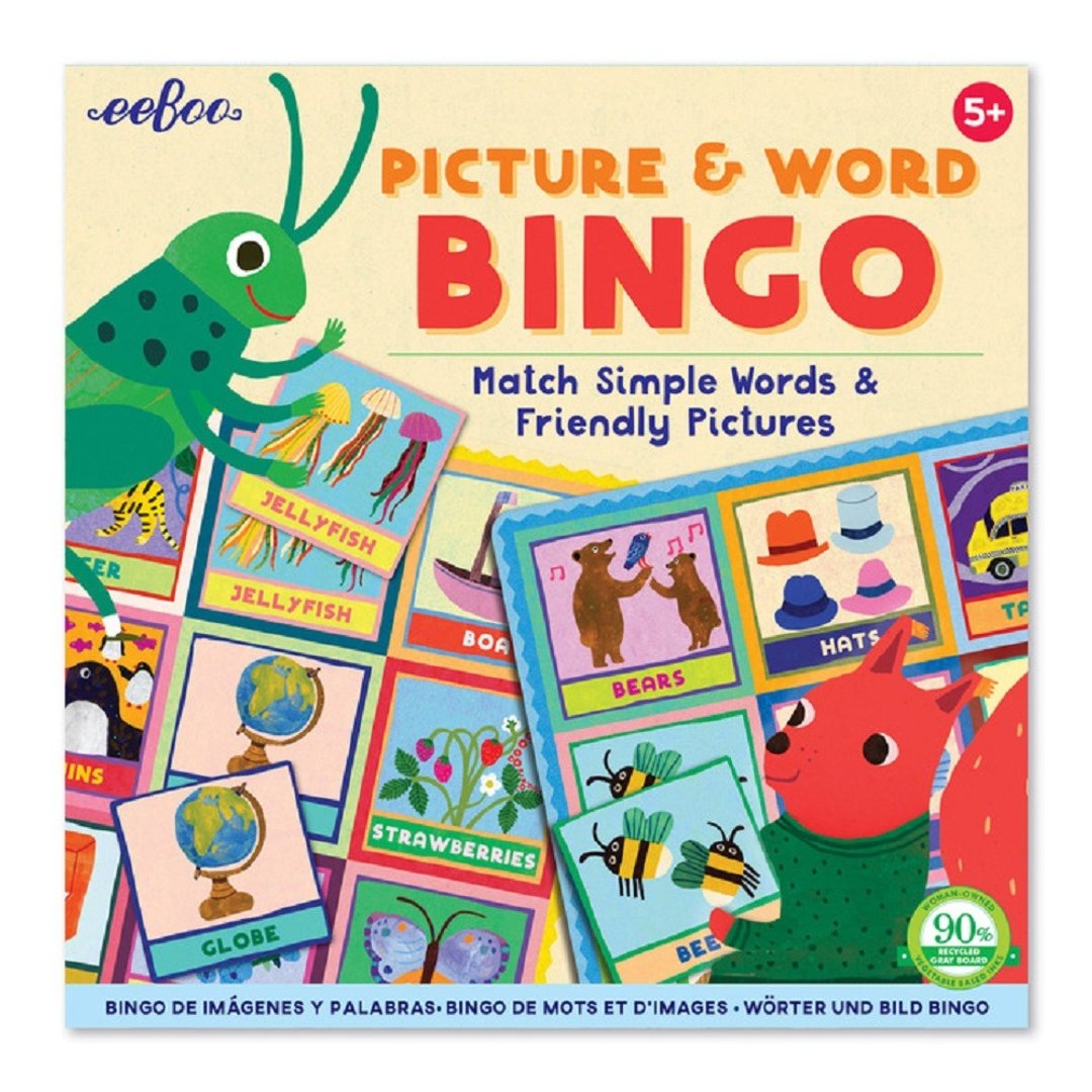 eeBoo 宾果系列 - Picture & Word Bingo 基础图文宾果游戏 - 桌游/玩具 - 纸 多色