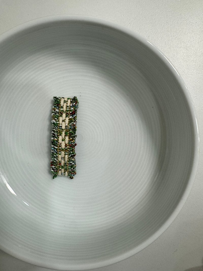 编织未来/全包边手工BB发夹 - 婴儿饰品 - 聚酯纤维 多色