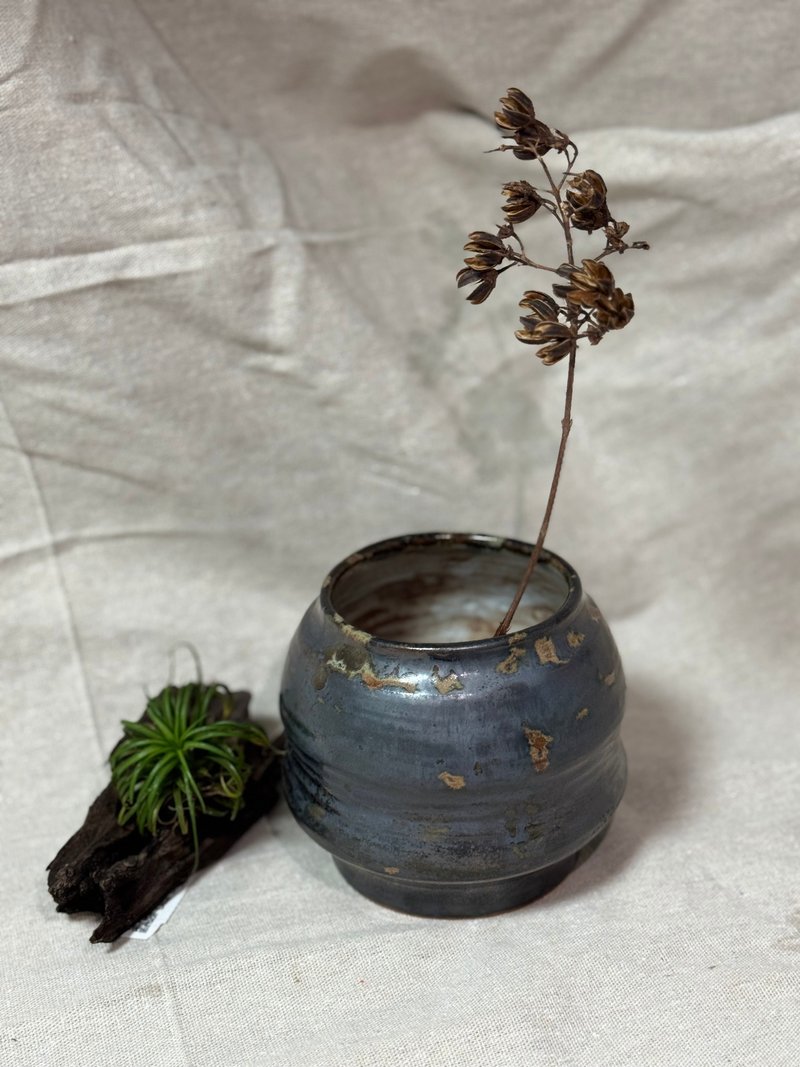 侘寂手作陶瓶 - 花瓶/陶器 - 陶 