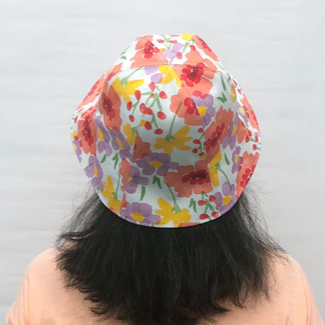 双面渔夫帽-仲夏花朵 - 帽子 - 棉 多色