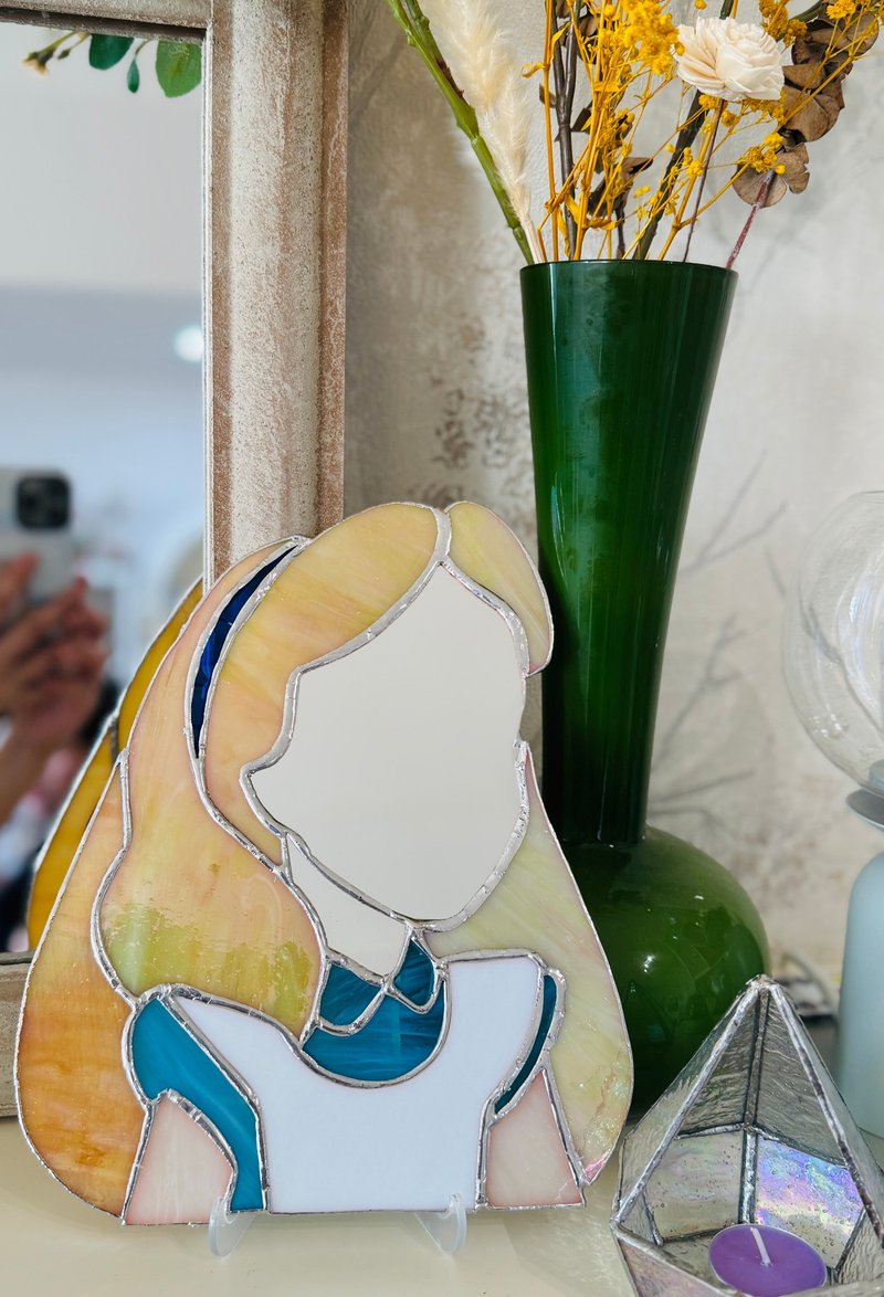 彩色玻璃镶崁玻璃-爱丽丝镜 - 摆饰 - 玻璃 