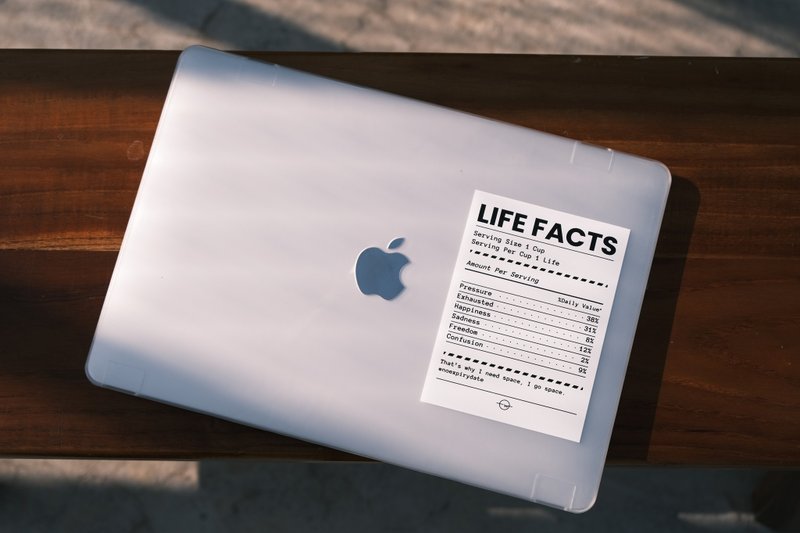人生好难电脑殻套装 Life Facts MacBook Case - 平板/电脑保护壳 - 塑料 黑色
