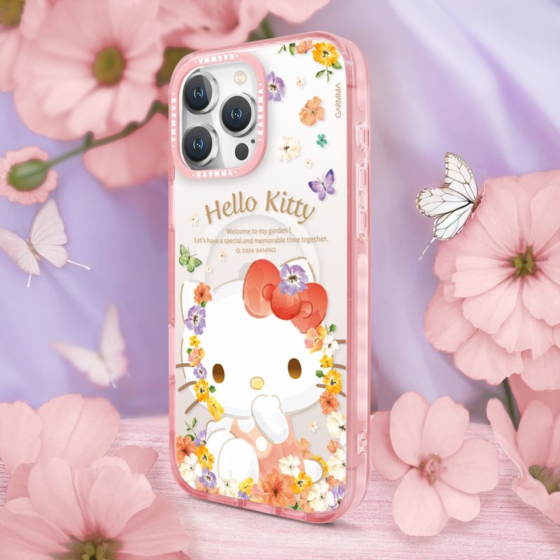 GARMMA Hello Kitty iPhone 16系列 磁吸款保护壳 花田漫步 - 手机壳/手机套 - 塑料 