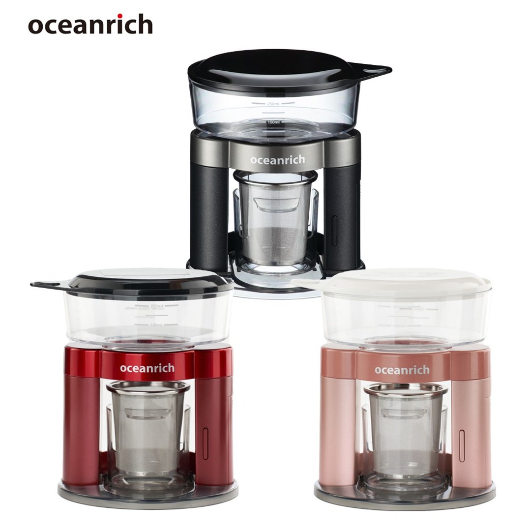 Oceanrich欧新力奇 S3 Plus 二合一自动旋转咖啡机 (黑/红/粉) - 咖啡壶/周边 - 塑料 黑色