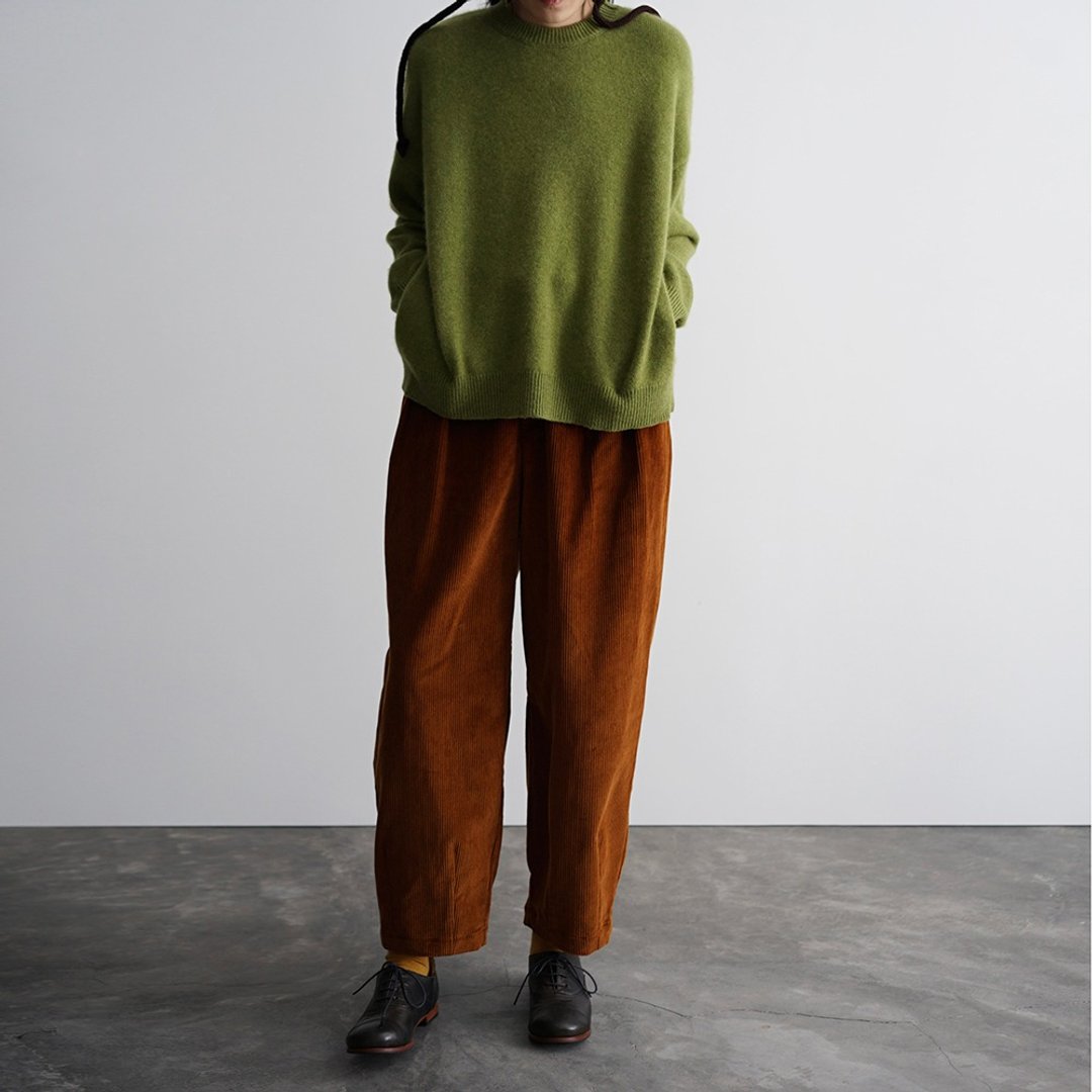 Pure Cashmere Short Pullover - green - 女装针织衫/毛衣 - 羊毛 绿色
