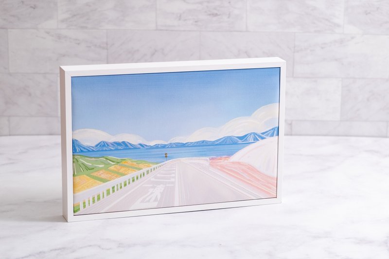 豊岛的海|居家挂画|复制画|旅行仪式感 - 海报/装饰画/版画 - 其他材质 蓝色