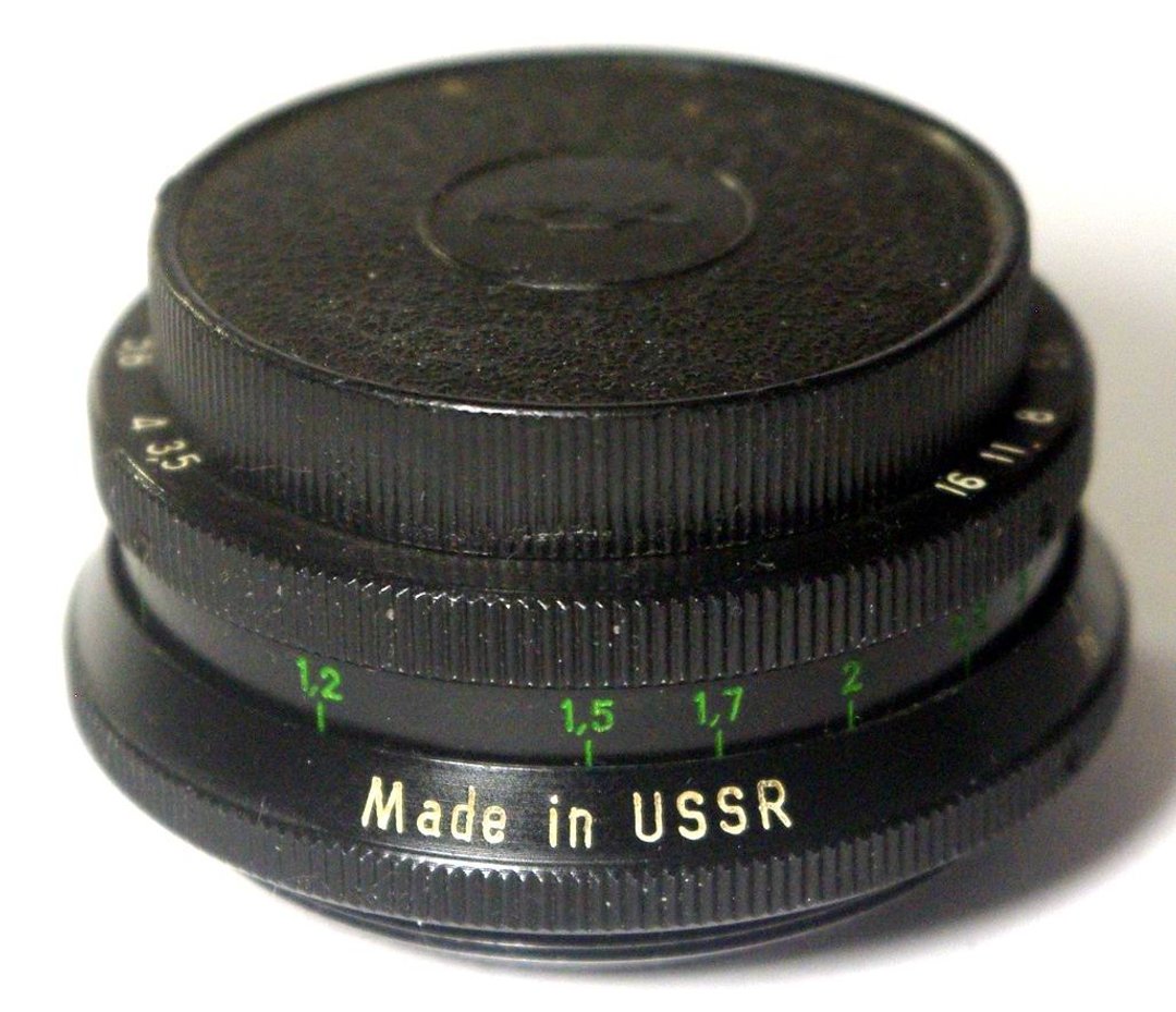 Made in USSR Black Pancake INDUSTAR-50 3,5/50 Lens for M42 Pentax + Cap - 其他 - 其他金属 黑色