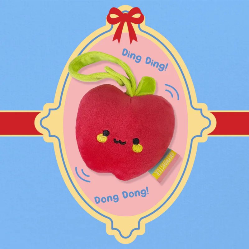 甜美苹果发声手抓摇铃公仔 - 玩具/玩偶 - 棉．麻 红色