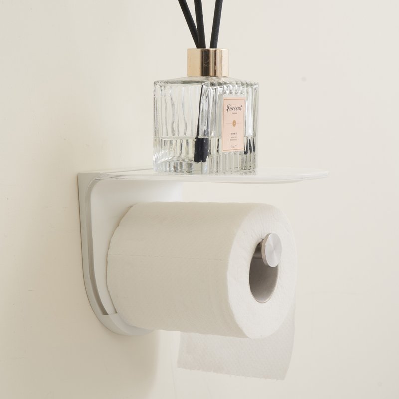 KTMAMA-卷筒式卫生纸架  /  白色  /  螺丝打孔 - 卫浴用品 - 塑料 白色