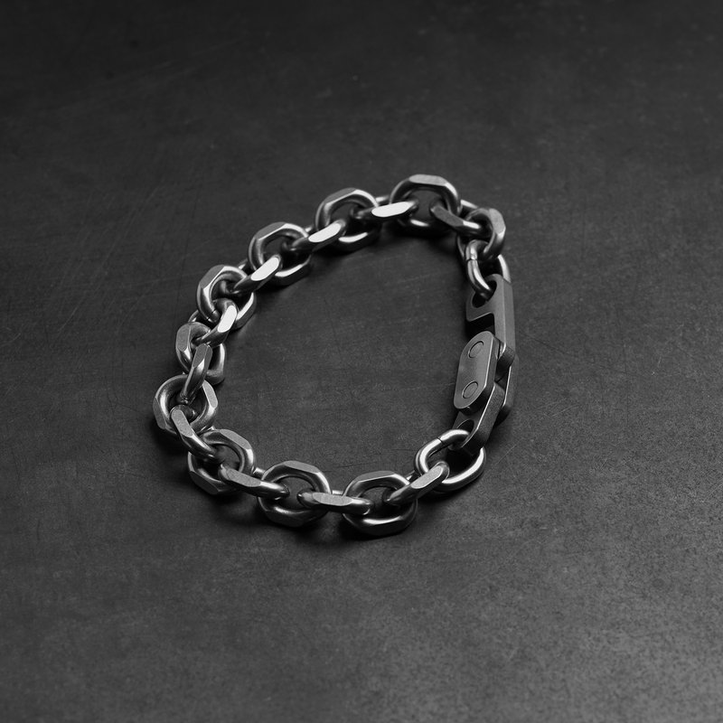 Framework Chain Bracelet 钢制手链_钢色 - 手链/手环 - 不锈钢 银色
