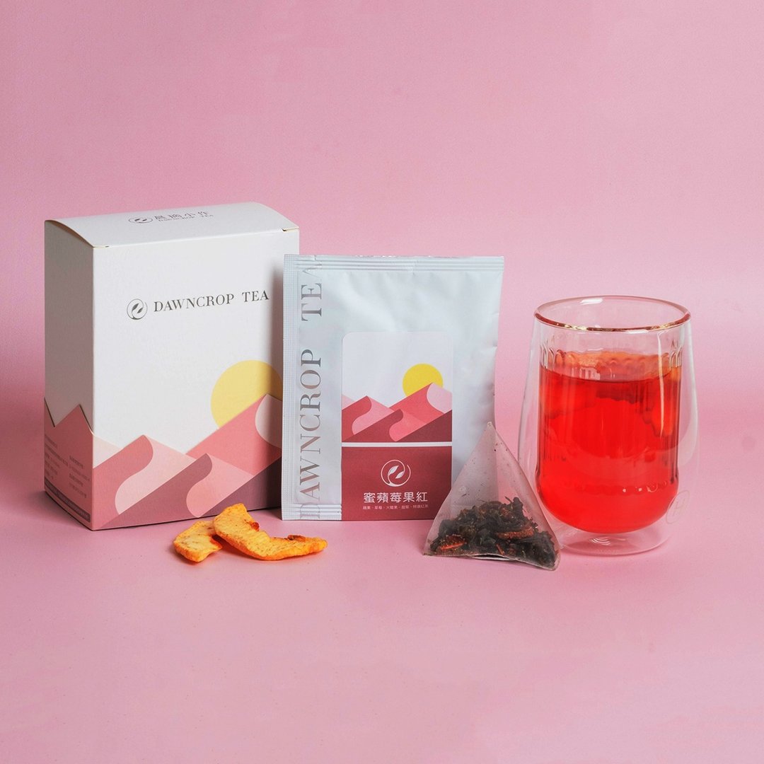 蜜苹莓果红－7入组 I 原片苹果/红茶/草莓/红龙果 - 茶 - 纸 白色